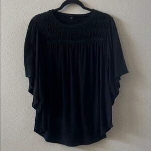 Torrid Black Flutter Sleeve Blouse NWOT size 0X